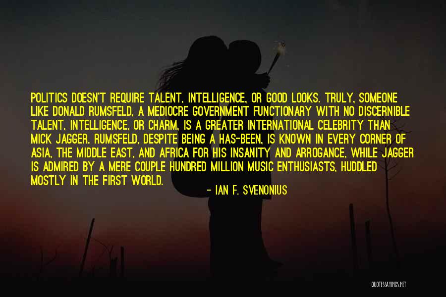 Being More Than Mediocre Quotes By Ian F. Svenonius Being More Than Mediocre Quotes By Ian F. Svenonius