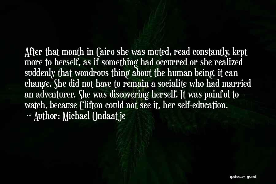 Being Muted Quotes By Michael Ondaatje