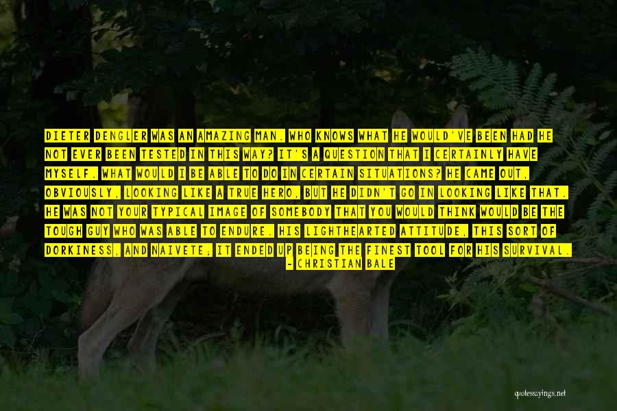 Being Myself Attitude Quotes By Christian Bale Being Myself Attitude Quotes By Christian Bale