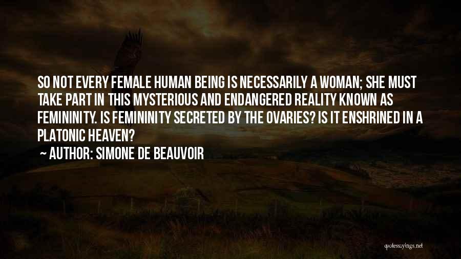 Being Mysterious Woman Quotes By Simone De Beauvoir