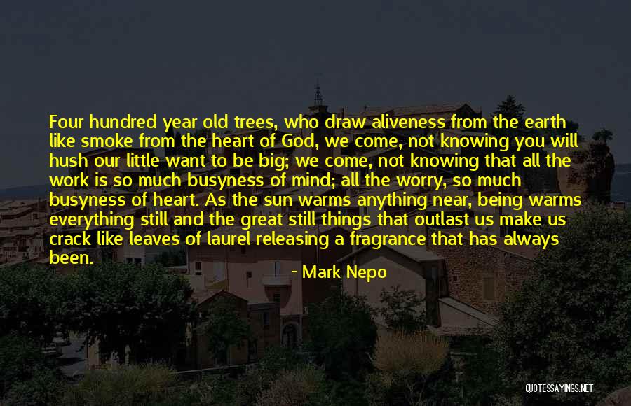 Being Near To God Quotes By Mark Nepo