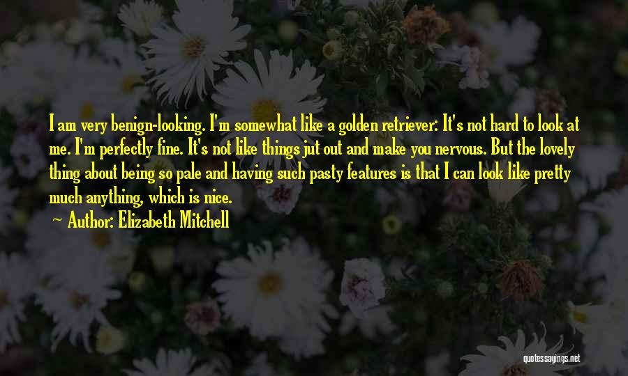 Being Nervous Quotes By Elizabeth Mitchell