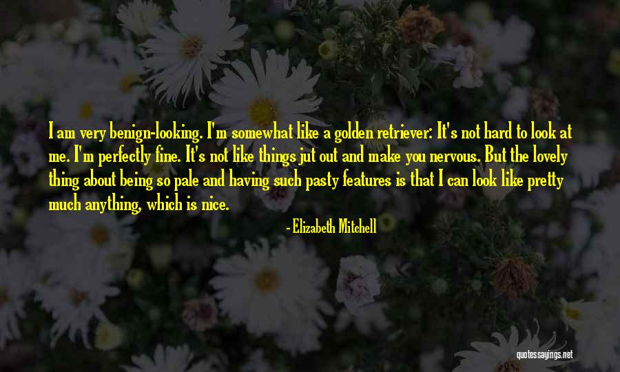 Being Nervous Quotes By Elizabeth Mitchell