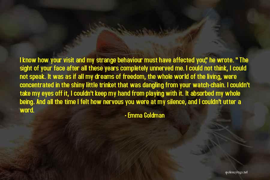 Being Nervous Quotes By Emma Goldman