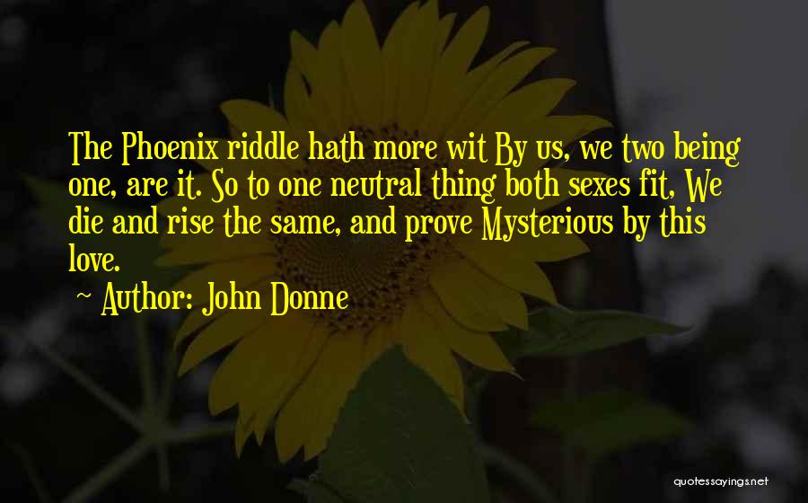 Being Neutral Quotes By John Donne