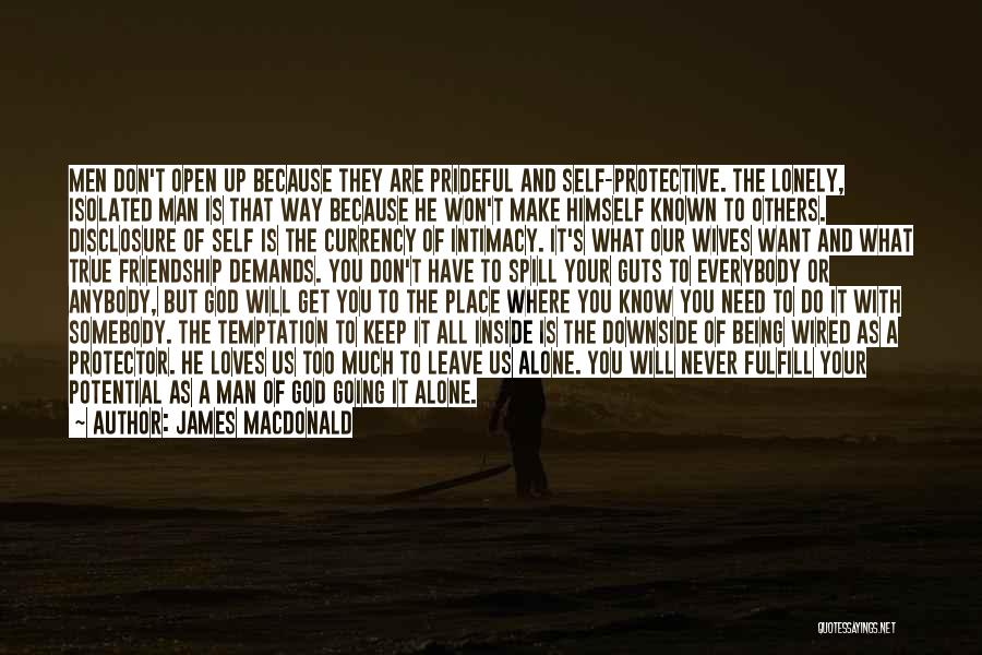 Being Never Alone Quotes By James MacDonald
