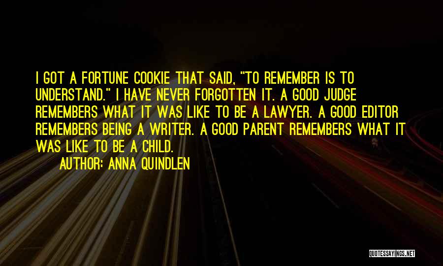 Being Never Forgotten Quotes By Anna Quindlen