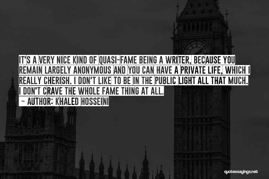 Being Nice To Someone You Don't Like Quotes By Khaled Hosseini