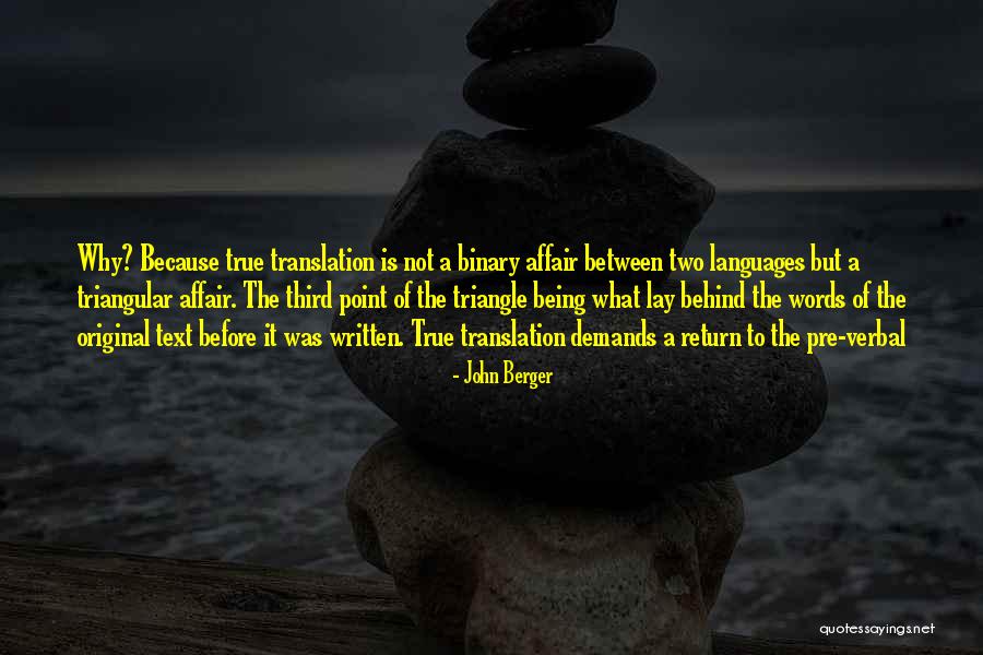 Being Non Verbal Quotes By John Berger