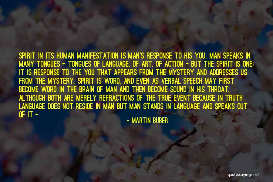 Being Non Verbal Quotes By Martin Buber