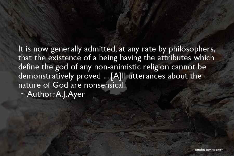 Being Nonsensical Quotes By A.J. Ayer