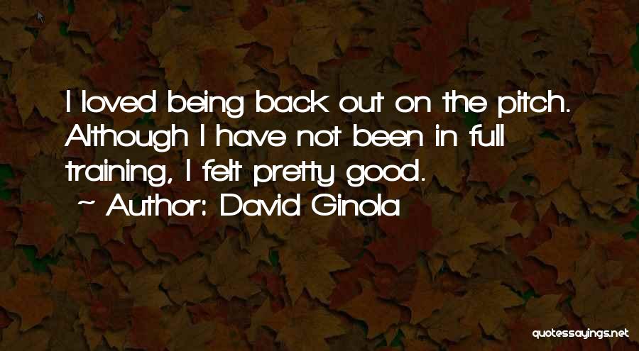 Being Not Pretty Quotes By David Ginola