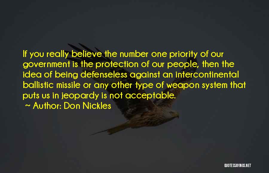 Being Not The Priority Quotes By Don Nickles