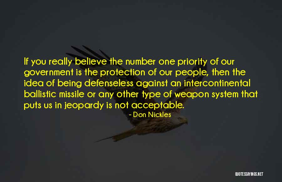 Being Not The Priority Quotes By Don Nickles