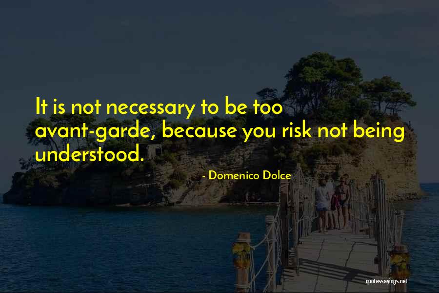 Being Not Understood Quotes By Domenico Dolce