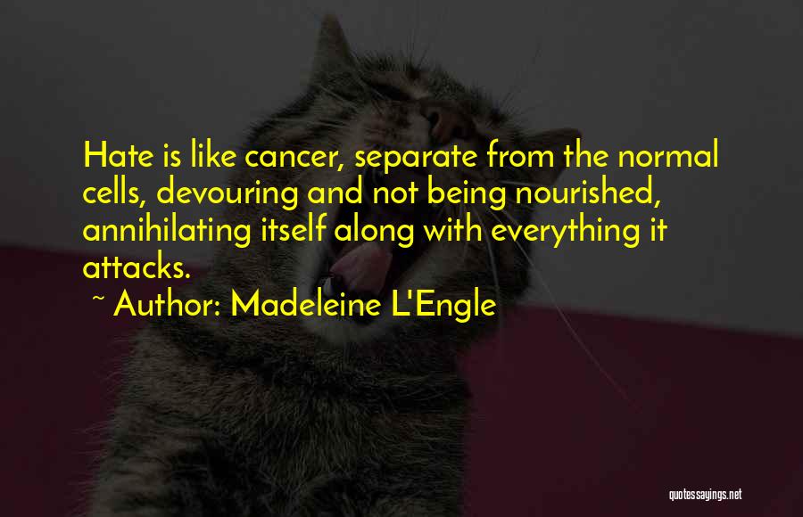 Being Nourished Quotes By Madeleine L'Engle