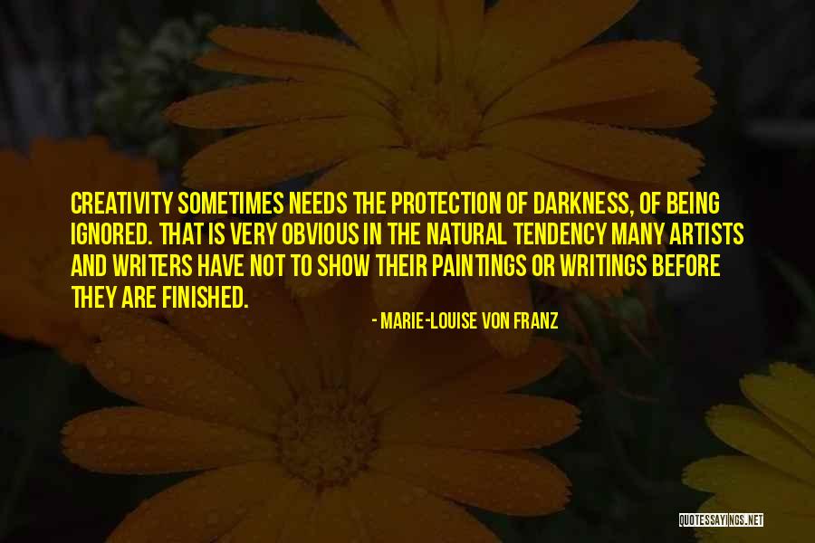 Being Obvious Quotes By Marie-Louise Von Franz