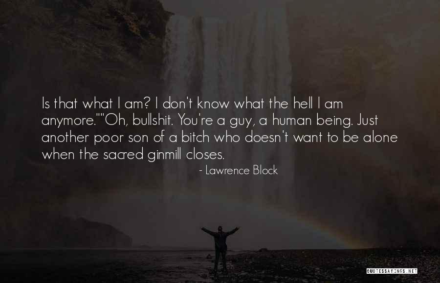 Being Okay Alone Quotes By Lawrence Block