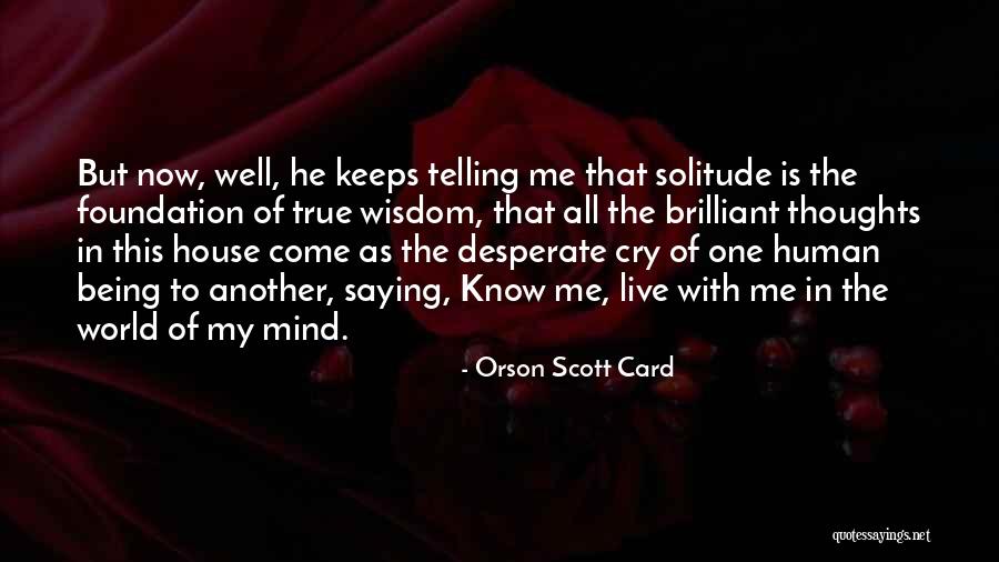 Being Okay To Cry Quotes By Orson Scott Card