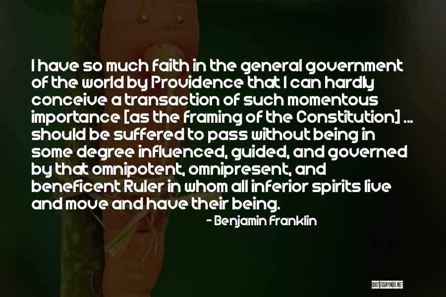 Being Omnipotent Quotes By Benjamin Franklin Being Omnipotent Quotes By Benjamin Franklin