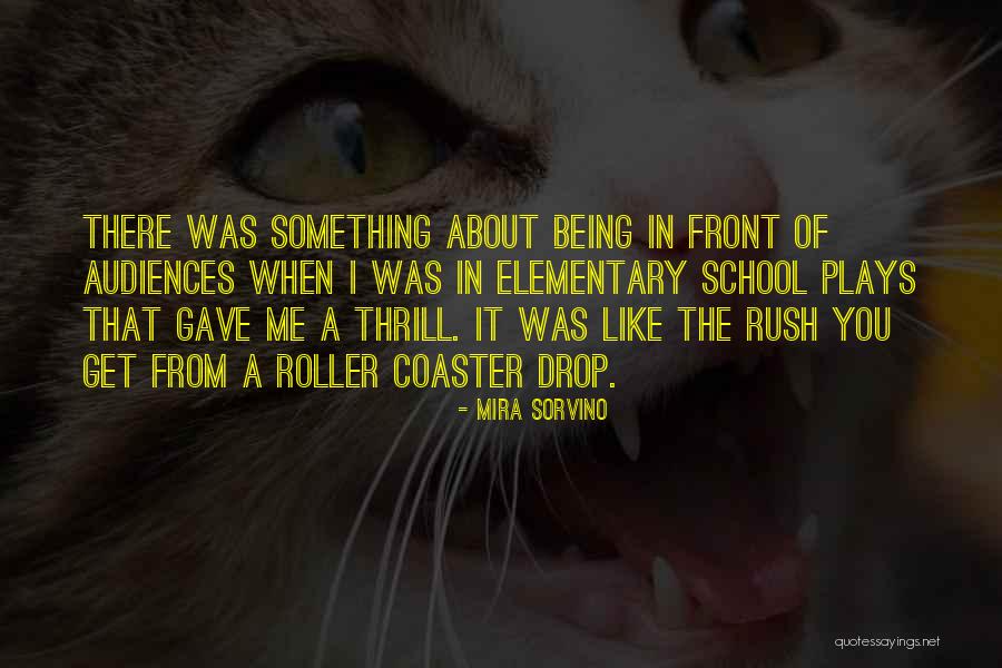 Being On A Roller Coaster Quotes By Mira Sorvino Being On A Roller Coaster Quotes By Mira Sorvino