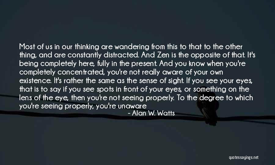 Being On Your Own Quotes By Alan W. Watts