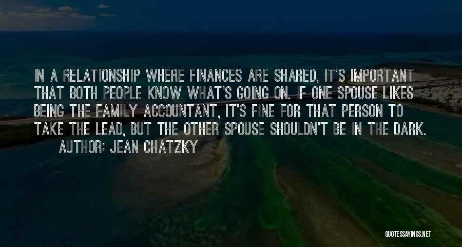 Being One In A Relationship Quotes By Jean Chatzky