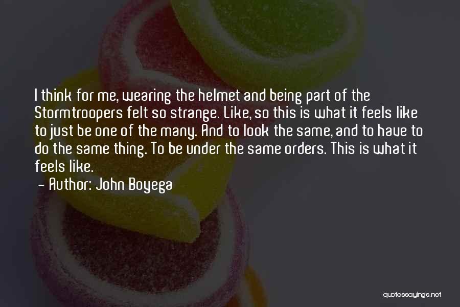 Being One Of Many Quotes By John Boyega