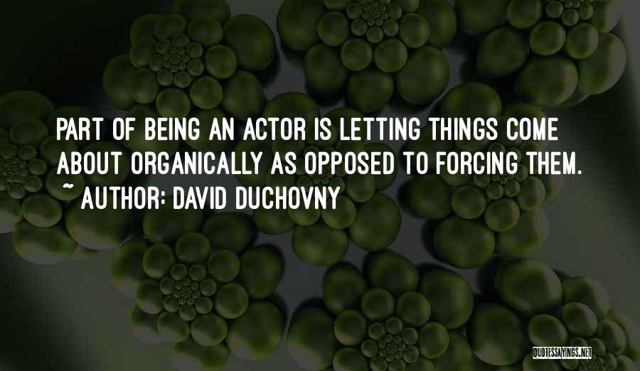 Being Opposed Quotes By David Duchovny