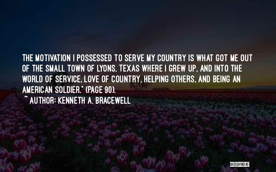 Being Out Of Love Quotes By Kenneth A. Bracewell