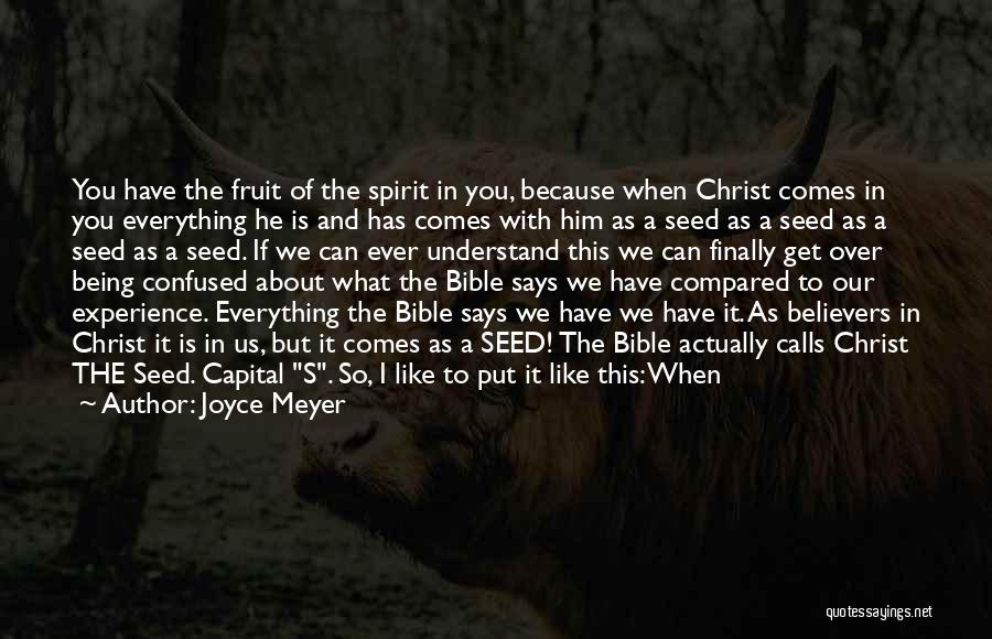 Being Over Everything Quotes By Joyce Meyer
