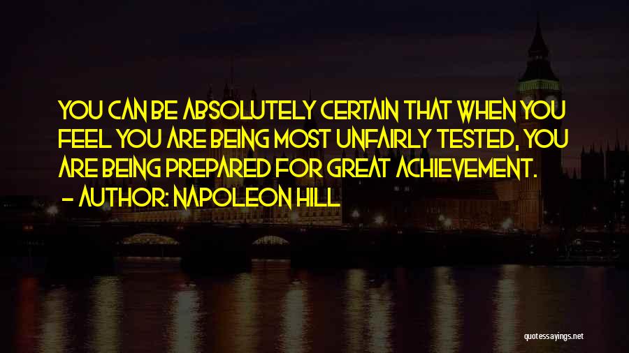 Being Over Prepared Quotes By Napoleon Hill