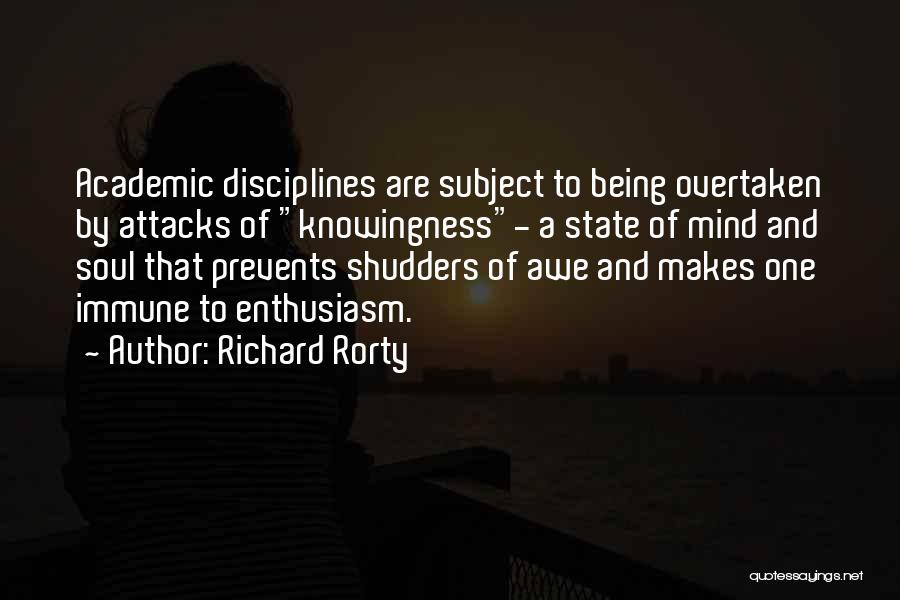 Being Overtaken Quotes By Richard Rorty