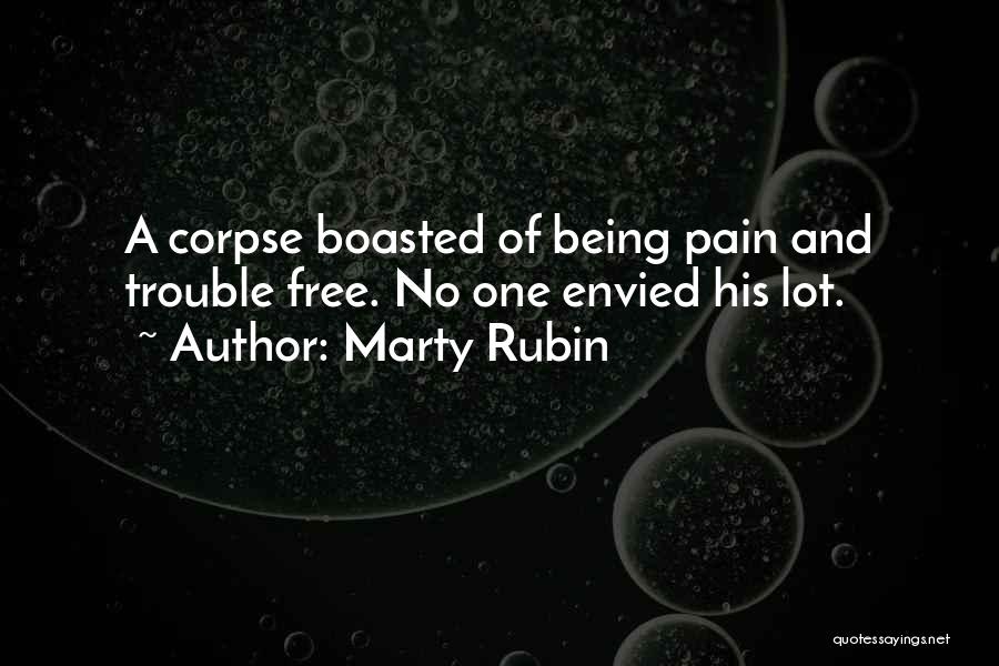 Being Pain Free Quotes By Marty Rubin