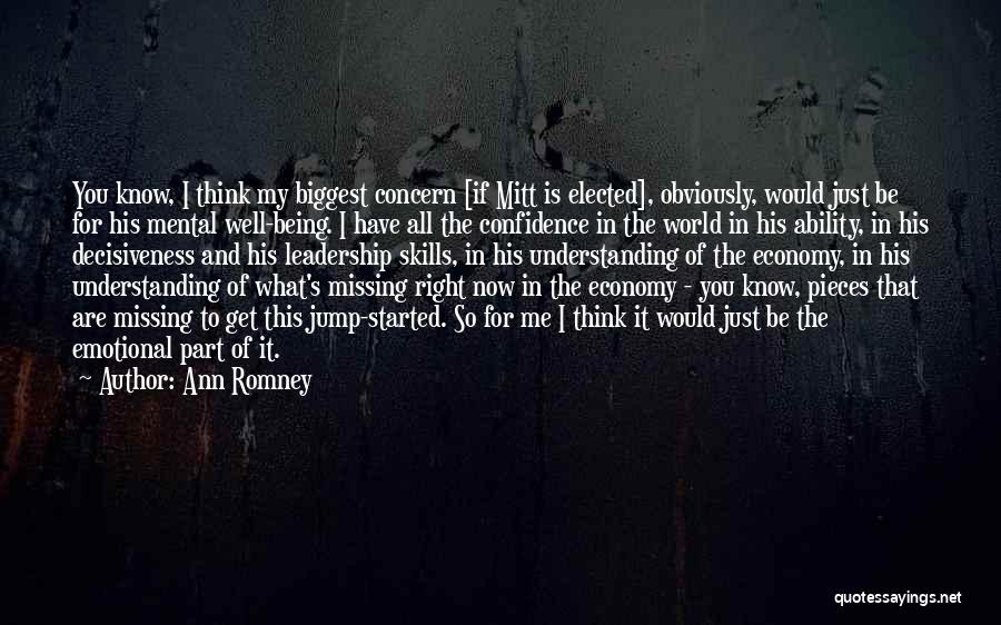 Being Part Of The World Quotes By Ann Romney