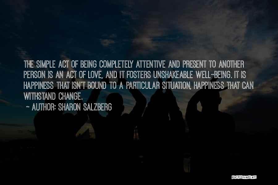 Being Particular Quotes By Sharon Salzberg