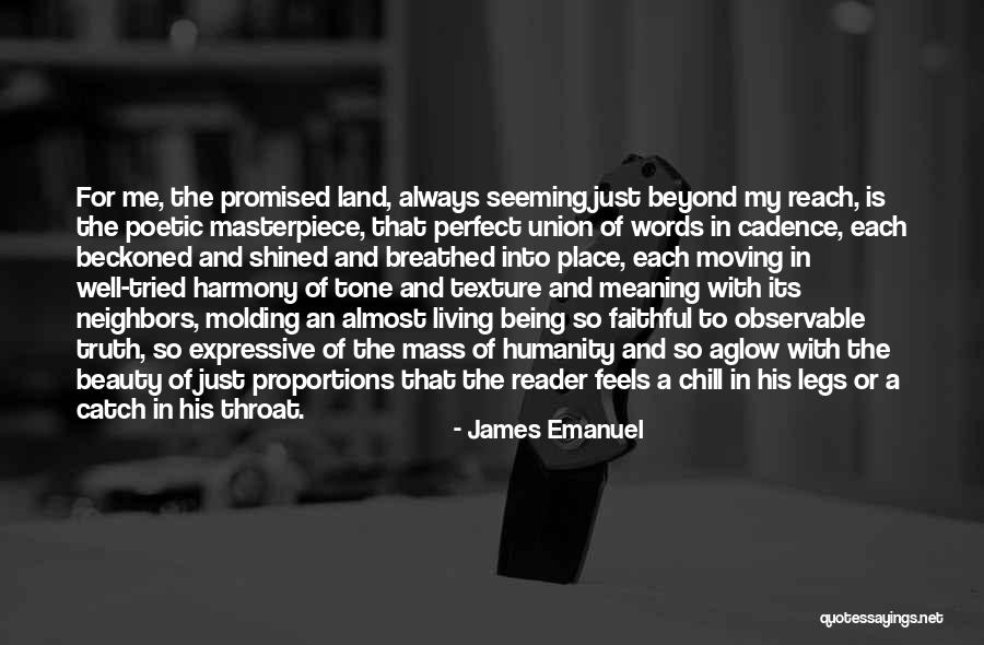 Being Perfect For Me Quotes By James Emanuel Being Perfect For Me Quotes By James Emanuel