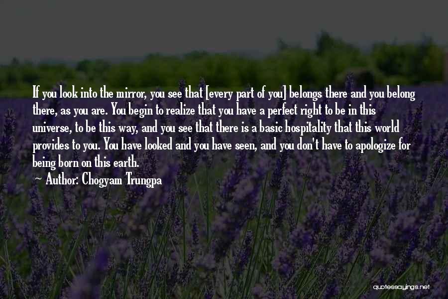 Being Perfect The Way You Are Quotes By Chogyam Trungpa