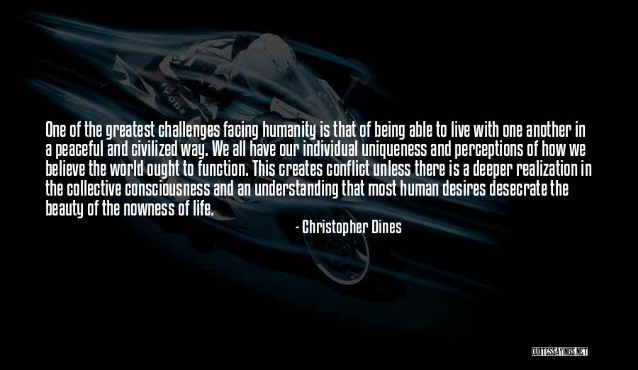 Being Petite Quotes By Christopher Dines