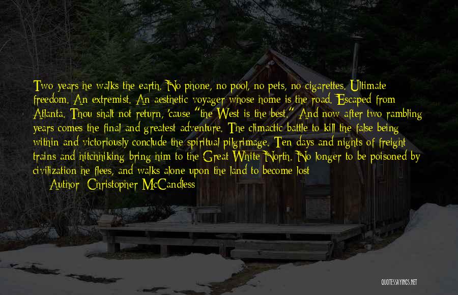 Being Poisoned Quotes By Christopher McCandless