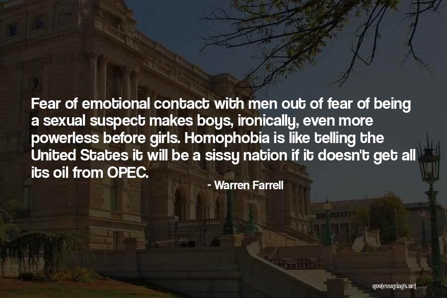 Being Powerless Quotes By Warren Farrell Being Powerless Quotes By Warren Farrell