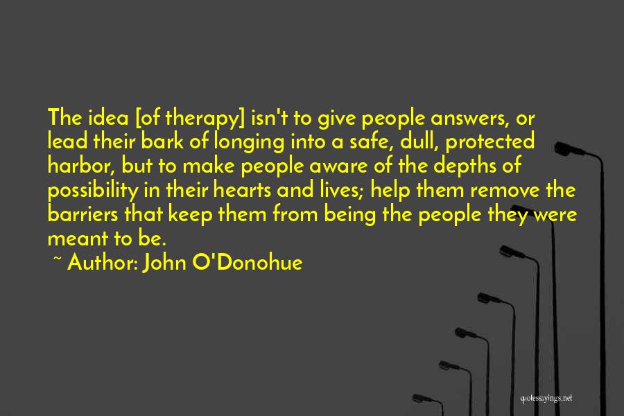 Being Protected Quotes By John O'Donohue