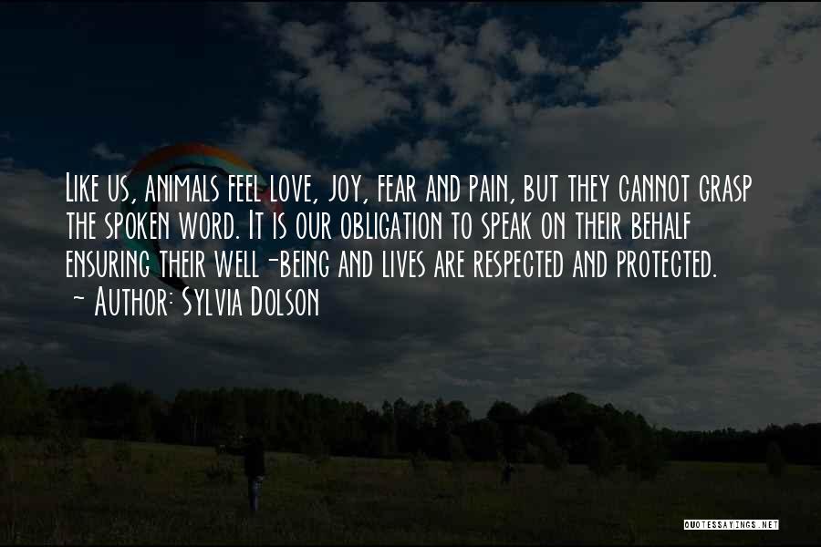 Being Protected Quotes By Sylvia Dolson