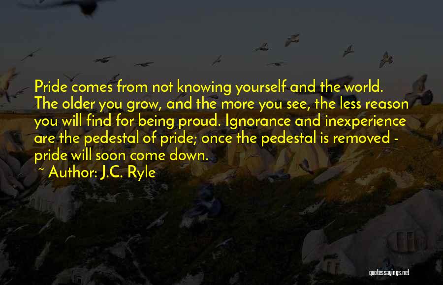 Being Proud Of Yourself Quotes By J.C. Ryle