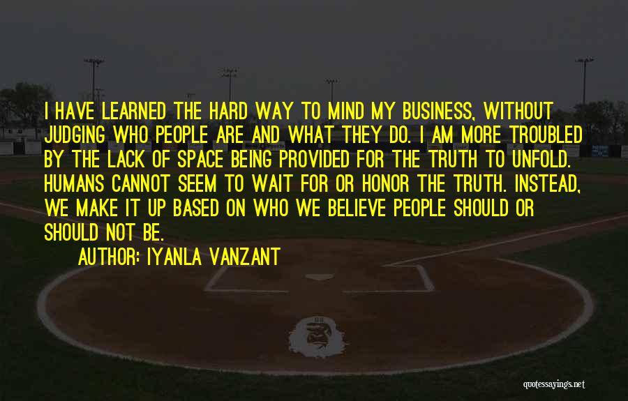 Being Provided For Quotes By Iyanla Vanzant
