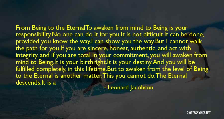 Being Provided For Quotes By Leonard Jacobson