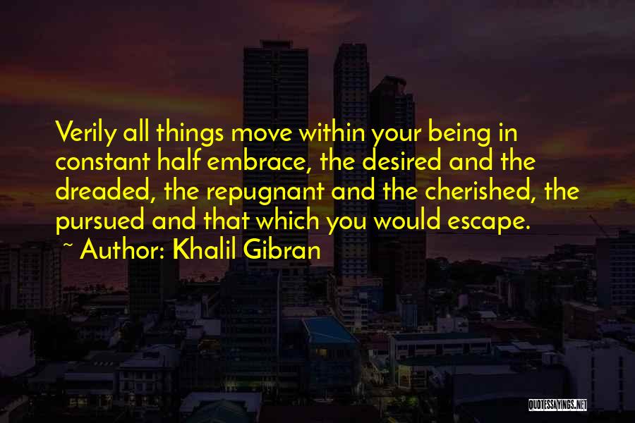 Being Pursued Quotes By Khalil Gibran