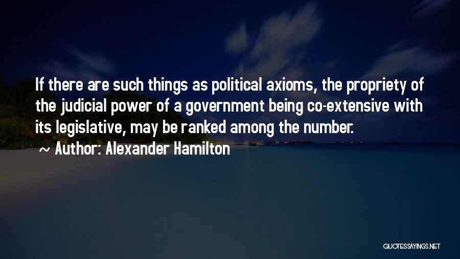 Being Ranked Quotes By Alexander Hamilton