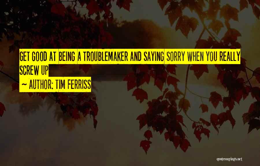 Being Really Sorry Quotes By Tim Ferriss