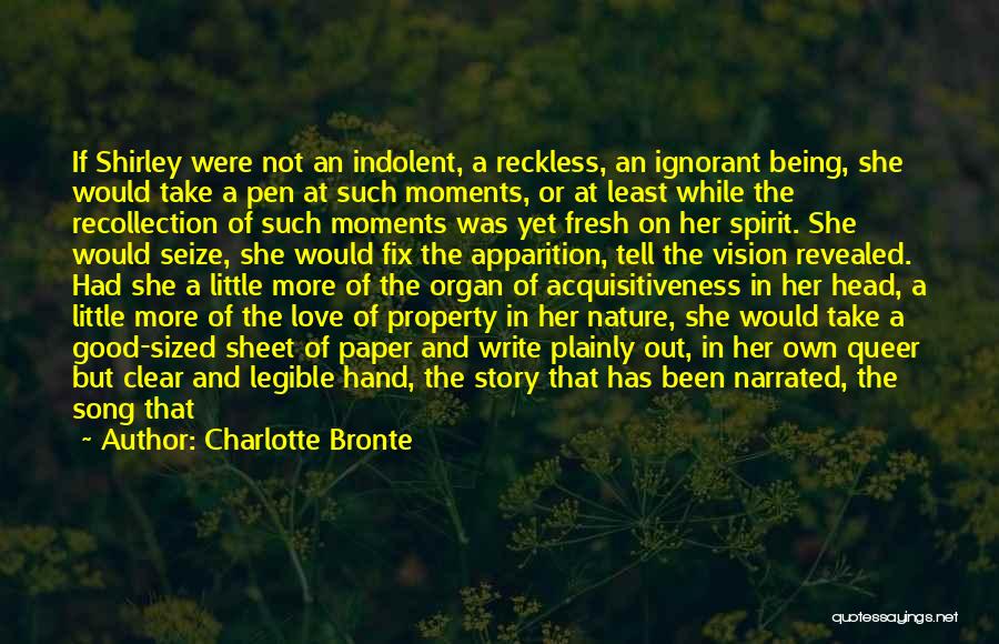 Being Reckless Quotes By Charlotte Bronte